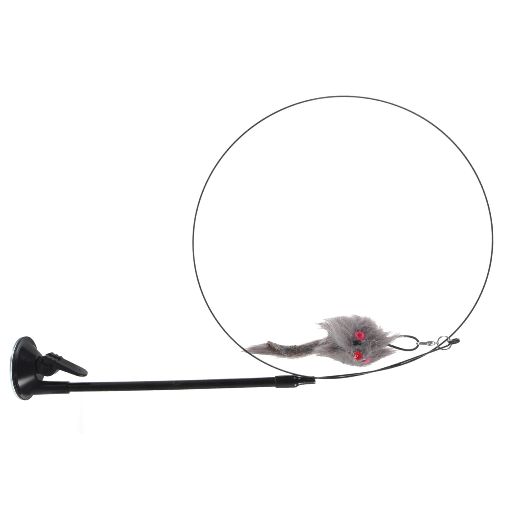 Happyyami Canne à Chat Interactive avec Ventouse Jouet Détachable pour Chats Intérieur Stimule Les Instincts De Chasse Et Renforce Le Lien avec Votre Animal