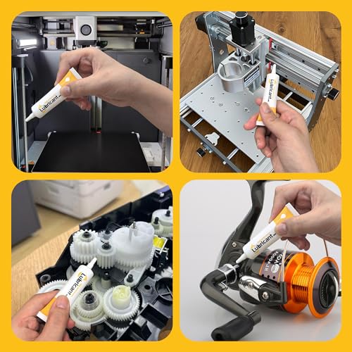 Image of 3D Printer Grease, High-Performance Parts Lubricant Oil for Axis, Guide, Lead Screws, Rods, Gears, Compatible with Bambu Lab Series X1 /X1C /A1 /A1 mini /P1S /P1P /K1 /K1 Max 3D Printer Accessories (6 Pack)