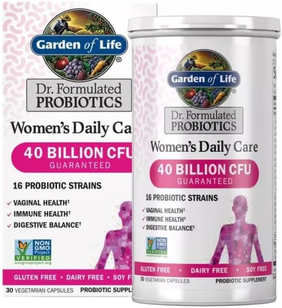 Miniatura 2 de Garden of Life Vitaminas probióticas Dr. Formuladas para el cuidado diario para mujer para la salud intestinal digestiva y el apoyo inmunológico, 30