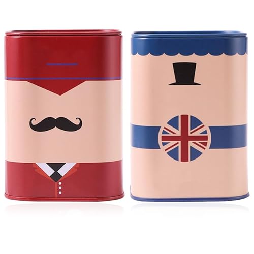 POPETPOP Caja de reciclaje de 2 cuchillas, banco de almacenamiento para cuchillas de afeitar, caja de almacenamiento para cuchillas de afeitar, caja de almacenamiento, hucha, hojalata,