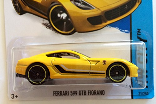 hot wheels yellow ferrari