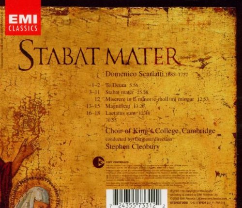 Vista 2 de Scarlatti Stabat MaterTe DeumMagnificat Choir of Kings College, Cambridge