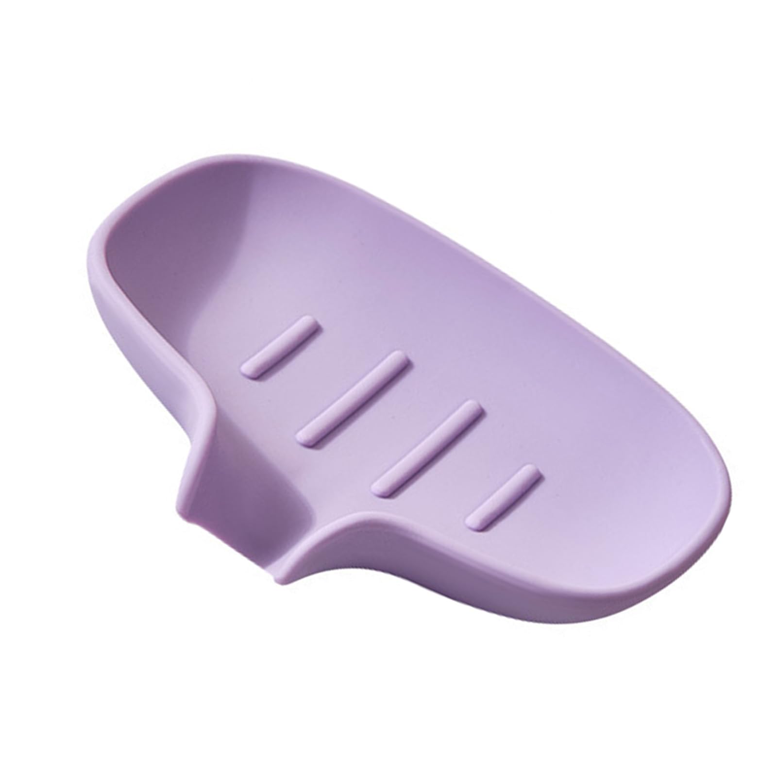 Msioytog Purple Creative Soap Holder Draining Easy Installation Kitchen Sink Mount With Drain Soap Holder Tray