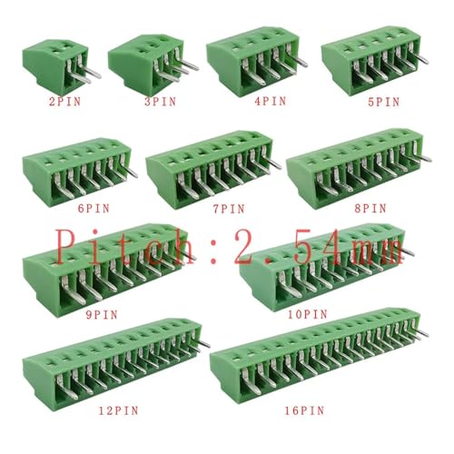 Connecteur pour câble à broches pas 2.54mm bornier vis 10pcs - 3