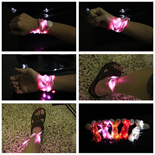 Pet Leso® 1 Paio LED Nylon Lampeggiante Fino lacci...