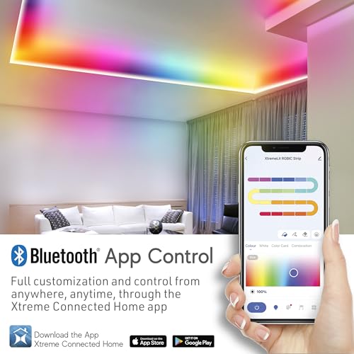 TIRA DE LED RGB+IC DE 50 PIES CON CONTROL BLUETOOTH miniatura 4