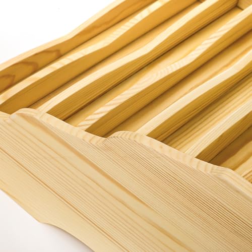 Image of Hedume Nail Polish Organizer Rack, 7 Tier Wooden Nail Polish Display Stand, No Assembly Required, Countertop Stand Display for Nails Polishs, Makeup, Essential Oil, Glasses