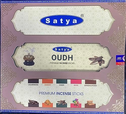 SATYA Premium OUDH Incense Sticks (Pack of 2)