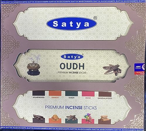 SATYA Premium OUDH Incense Sticks (Pack of 2)