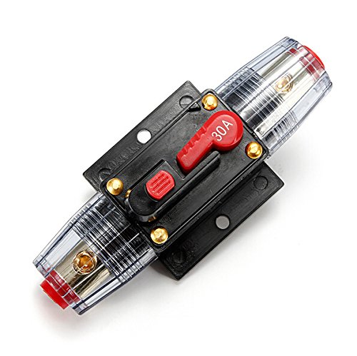 Buwico -Portafusibles DC 12V 30A Proteccioacute;n circuito de audio Inline del coche. (compatibilidad no garantizada con vehículos con conductor en lado izquierdo) Cover