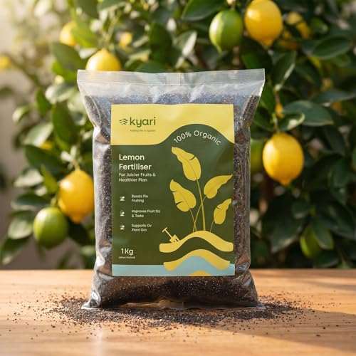 Image of Kyari Lemon Fertilizer for Lemon & Citrus Plants 1kg | Plant Food for Healthy Growth, Greener Leaves & Better Fruiting | Nutrient-Rich Fertilizer for Home Garden Plants