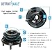 Detroit Axle - Front Wheel Bearing Hub Assembly for Nissan Rogue 2008-2013, Nissan Rogue Select 2014-2015, Nissan Sentra 2007-2012 [2.5L], 5 Lugs Wheel Bearing and Hub Assembly Replacement
