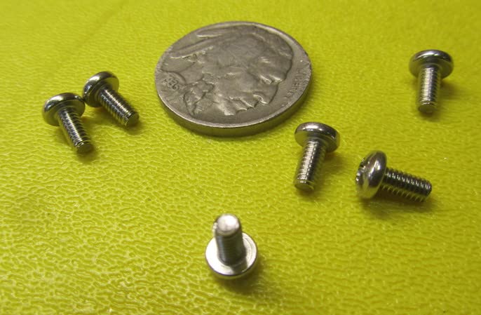 18-8 Stainless Steel Pan Head Phillips Machine Screws, 4-48 Thread Size x 1/4" Length, 100 Pcs