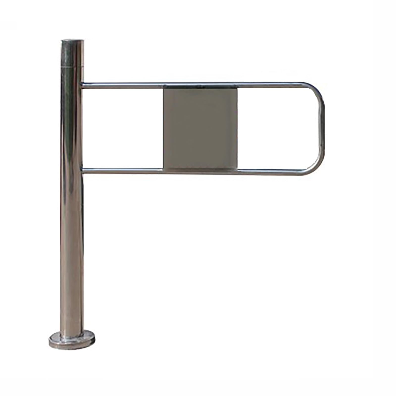Portillon de sécurité Universel en Acier Inoxydable pour supermarché, portillon piéton Manuel à 90° avec Rebond Automatique, Conception à poussée à Gauche (50 × 97 cm) pour Un accès sécurisé