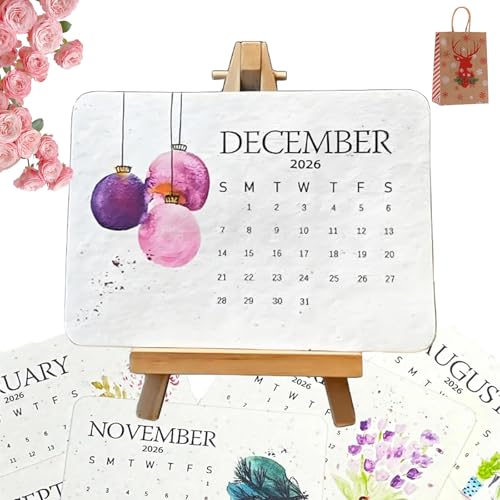 Eco-Friendly Plantable Love Seed Calendar 2026, Seed Calendar 2026 Plantable,
