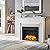 LegendFlame Jaden 36" W x 26" H (EF443) Electric Fireplace Insert with Front Trim Kit, Fire Crackling Sound, 750W/1500W Heater, Remote Control