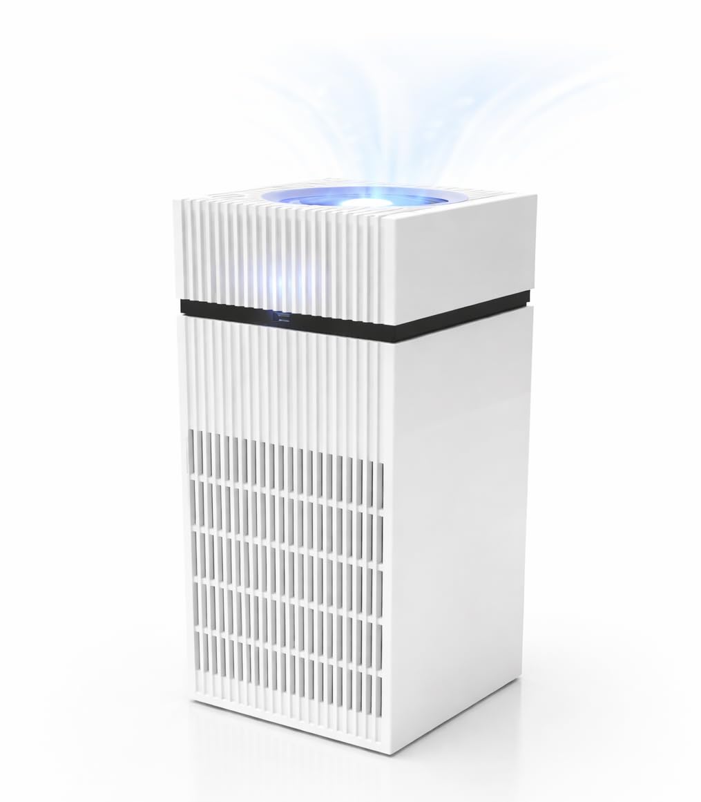 ARUP Air purifier Compact 360° HEPA Filter with Activated Carbon Filter Portable Air Cleaner for Bedroom Home Freshener, Mini Odor Removal Sterilizer, Office, Restaurant, Hotel.