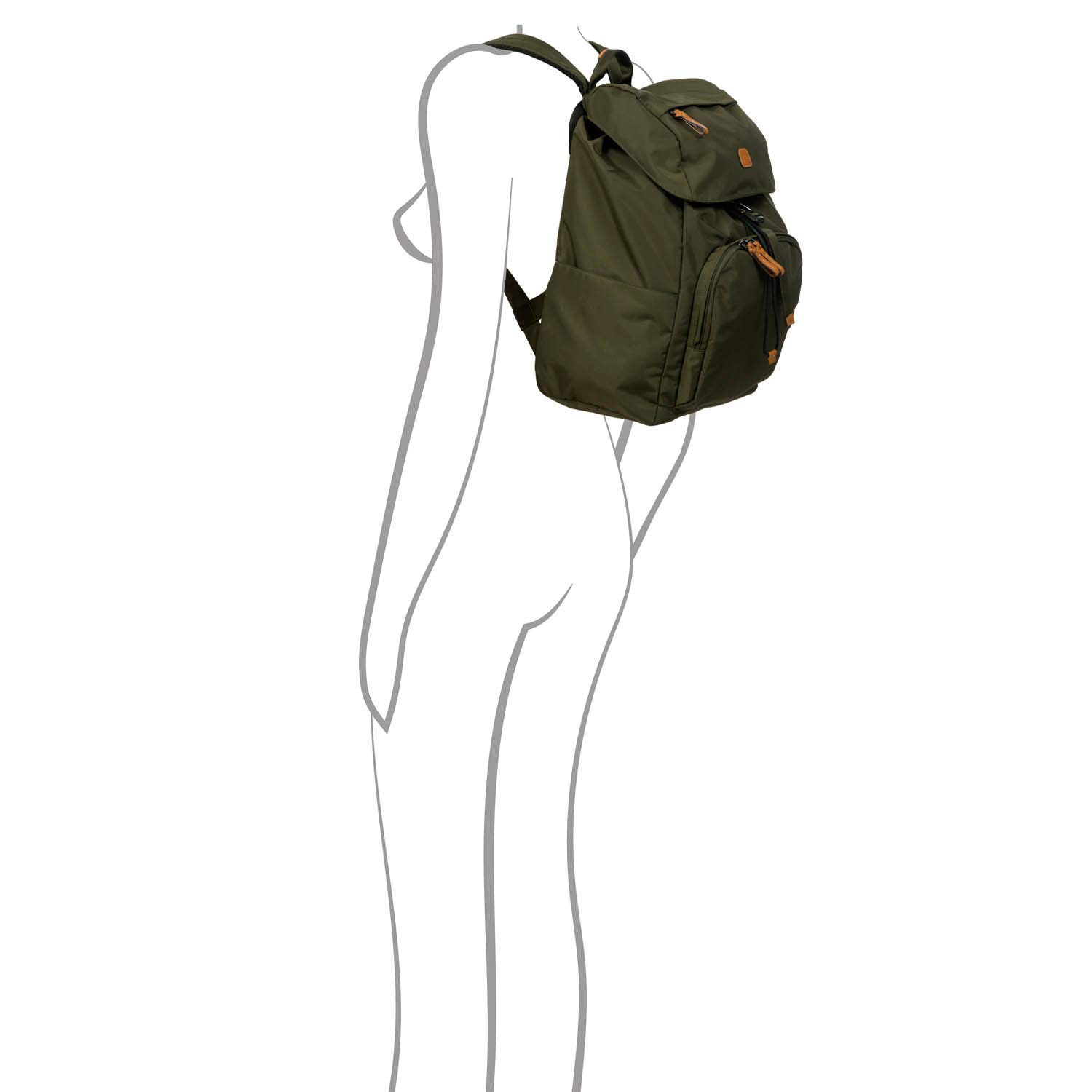 Bric's X-Bag/x-Travel 2.0 Excursion Business Laptop|Tablet Backpack, Olive, One Size