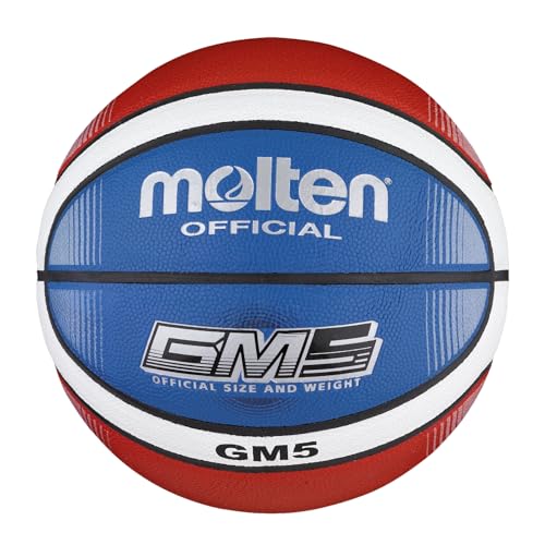 Molten BGMX5-C Top Training Basketball, Blau/Rot/Weiß, Größe 5