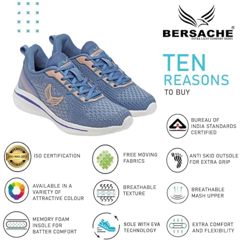 Image of BERSACHE Premium Sports,walking,Gym,cricket, Trending Running Shoes For Women