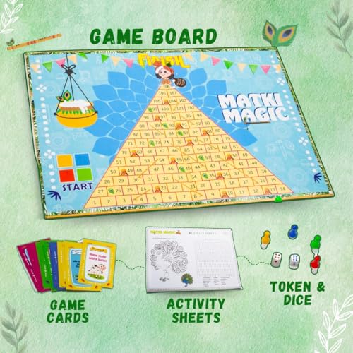 Image of Education with Matki Magic Board Games for Adults & Kids | Activity Toy for Children's | Gift Set for Kid | Indoor Tabletop Game | Perfect for Family Entertainment | Up to 4 Players