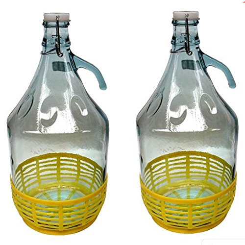 chomik Globo de cristal de 5 l, 2 unidades, con cierre de clip