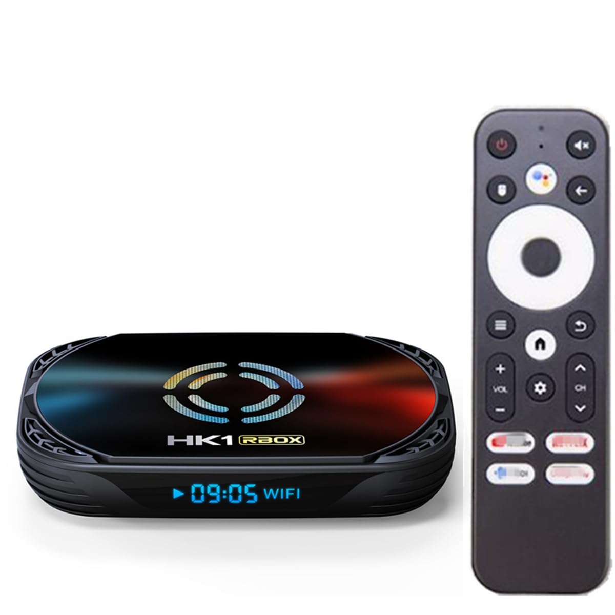 TV Box Android 14.0, HK1RBOX X50 Smart TV Box con S905A/X5M Quad Core Arm 8K 3D 1080P HD 2.4/5.0Ghz WiFi BT5.0 100/1000M Ethernet,4gb+32gb