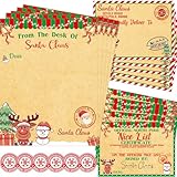Fancy Land Christmas Official Letter and Certificate from Santa Claus 5 Writing Letters 5 Certificates 5 Envelopes 5 Stickers for Kids Xmas Letter Family Supplies