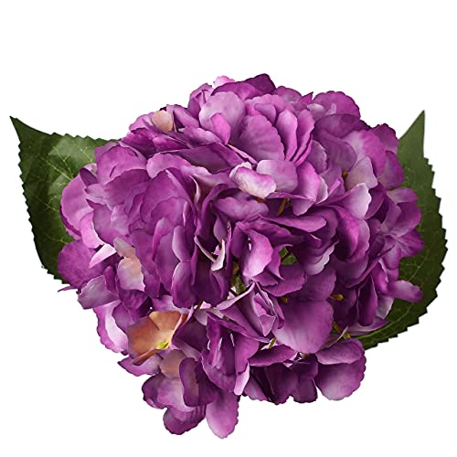 Briful 21" Hydrangea Artificial Flowers Silk Flowers Fake Flowers Decorative Artificial Flower - Image 3