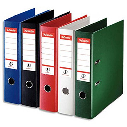 Lot de 10 Classeurs à levier N°1 POWER en polypropylène, dos 75mm, assortis Standard