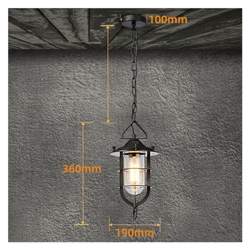 Petite cage en fer de qualité supérieure et suspension luminaire rétro haut de gamme - 3
