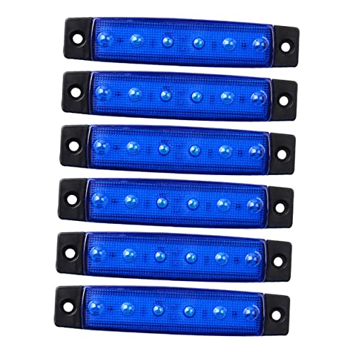 SUPVOX 6Pcs LED Lights for Boats Navigation Lights Bright Durable for Deck Transom Kayak Material for All Conditions Enhance Night Visibility