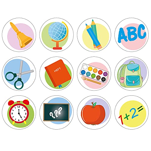 Muffinaufleger Cupcakeaufleger Einschulung, Schulstart 1. Schultag (OBLATE & FERTIG AUSGESCNITTEN, Ø 4 cm - 24 Stk) Cover