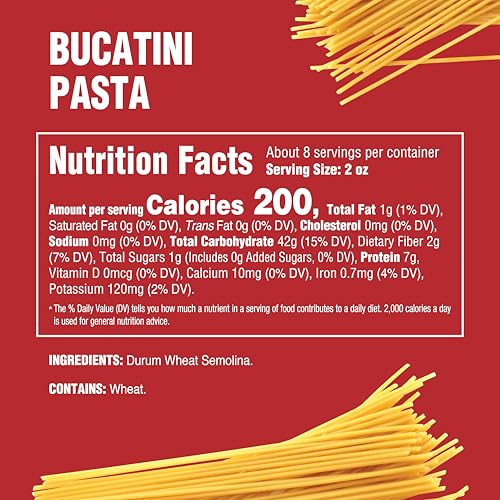  Rao's Homemade Traditionally Crafted Bucatini Pasta for Food Lovers from Italy
| Premium Quality Rao's Bucatini Pasta, 