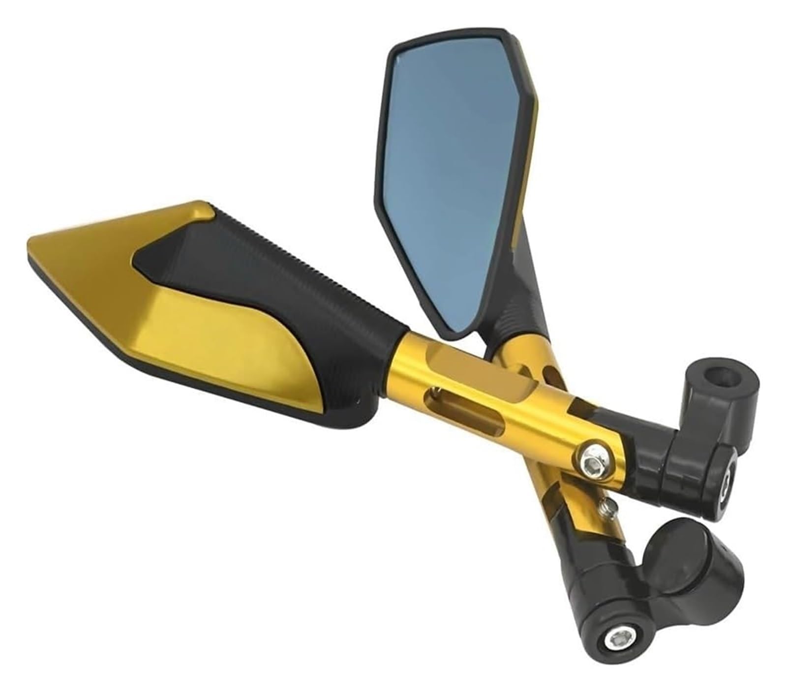 Per Kawasaki Per Z900 Per Z900RS Per Z800 Per Z1000 Accessori Moto Specchi Retrovisori Laterali In Lega Di Alluminio Specchietti Moto Manubrio(Yellow)