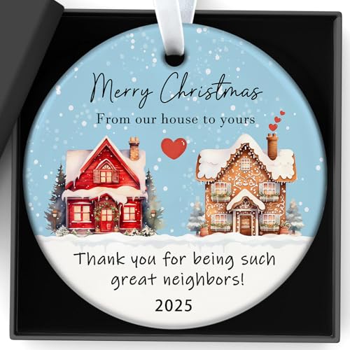 rosulasi Christmas Ornaments 2025,Neighbor Gifts Merry Christmas Ornament Neighbors Gift Ideas for...