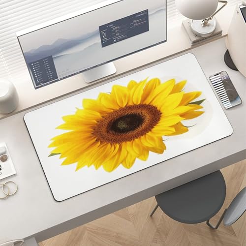 Sunflower Isolated Desk Pad con base de goma grande miniatura 6