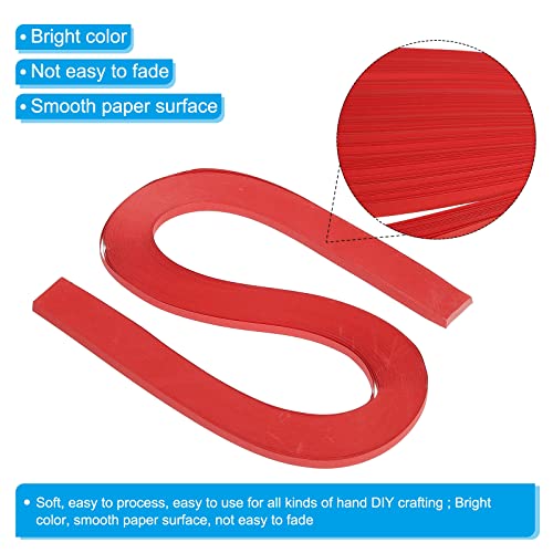 PATIKIL Quilling Strips Paper 120pcs 3/16"(5mm) 54cm Origami Paper Quilling Strip for Art DIY Hand Craft Christmas Red - Image 3