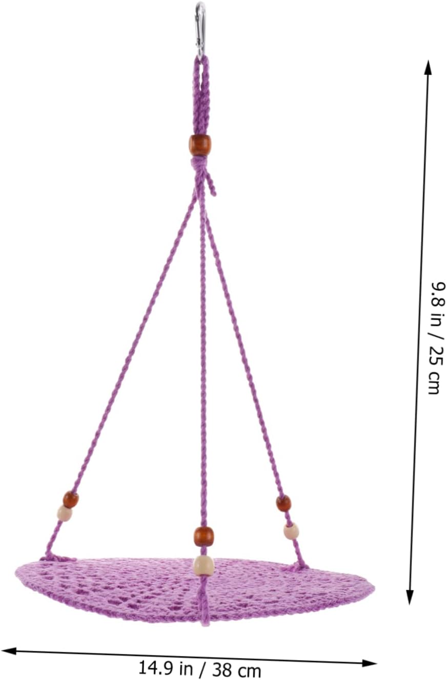 Kisangel 3pcs Reptile Hammock for Bearded Dragons Cotton Swing Bed Hanging Design for Lizards and Reptile Pets Easy to Clean for Use