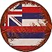 SMART BLONDE Hawaii Rusty Stamped Novelty Metal Circular Sign C-1176