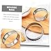STOBAZA 2pcs Stainless Steel Mousse Mold Non-stick Baking Rings for Diy Cakes for Mousse and Tarts Household Baking Tool for All Occasions