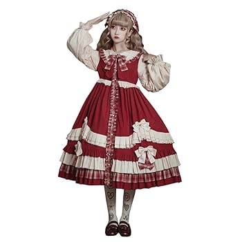 ゴスロリ・ロリータドレス お嬢様 長袖OP 可愛いドレス メイド衣装 ワンピース Amazon.co.jp: ワンピース ロリータ Lolita ロリータ服 長袖