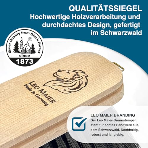 Peggy Perfect Besen mit Teleskopstiel 75–130 cm – zertifiziertes Buchenholz – robuste Kunstborsten für Glatte Böden – ergonomisch & rückenschonend – hochwertig & nachhaltig – Made in Germany