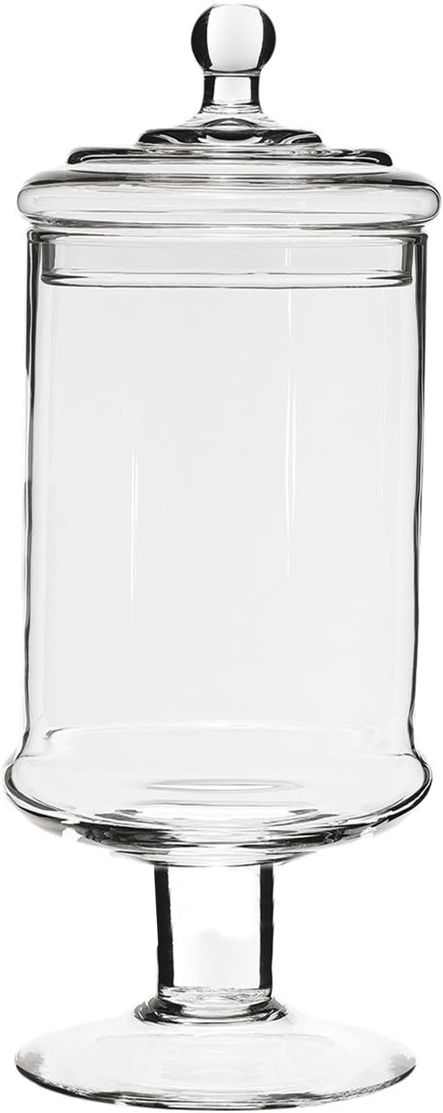 33 cm Glass Apothecary Jars Clear Elegant Storage Jar Decorative Candy Buffet Jars Wedding Candy Organizer Storage Canisters Home - Large
