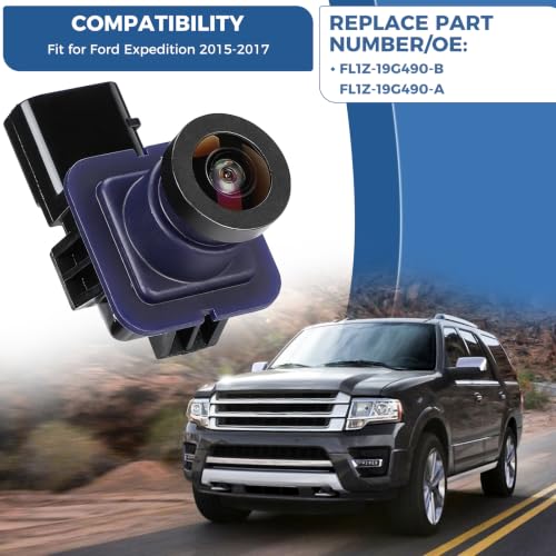 Image of Rear View Backup Camera OE: FL1Z-19G490-B Fit for 2015-2017 Expedition | High Definition Image Waterproof Parking Assist Reverse Canera Replaces FL1Z-19G490-A FL1Z-19G490-B