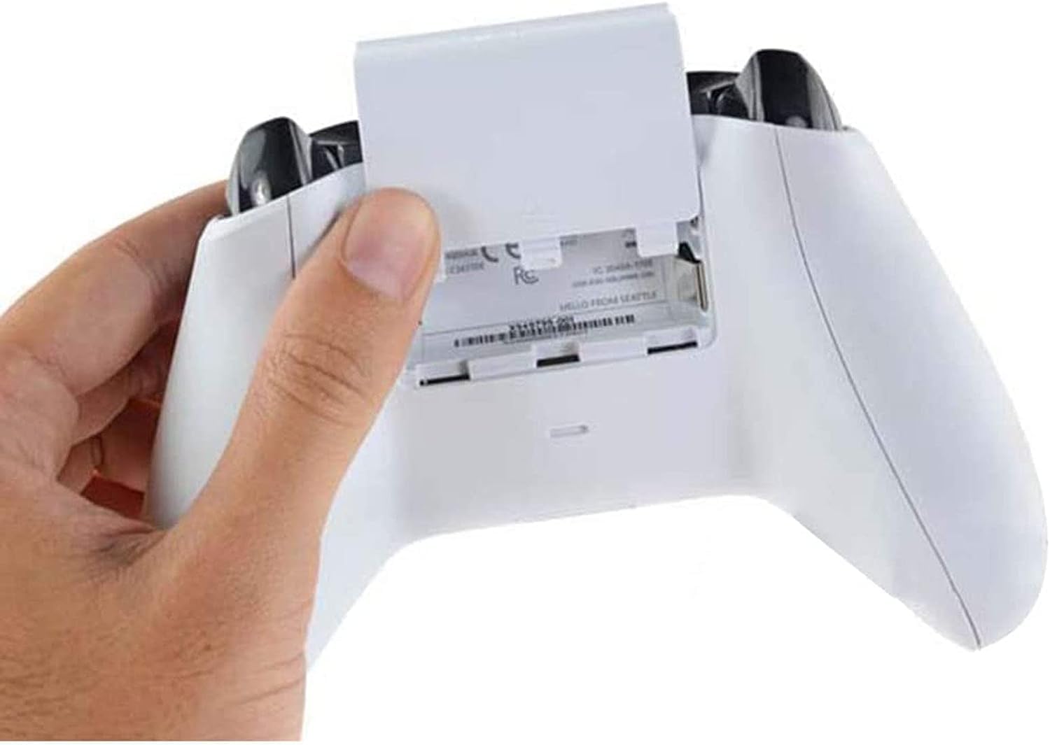 Gamer Gear Tapa de Batería para Mando Xbox One - Cubierta Trasera de Batería para Mando Xbox - Tapa Blanca para Batería de Mando Xbox - No Compatible con el Mando de la Serie X - Paquete de 5