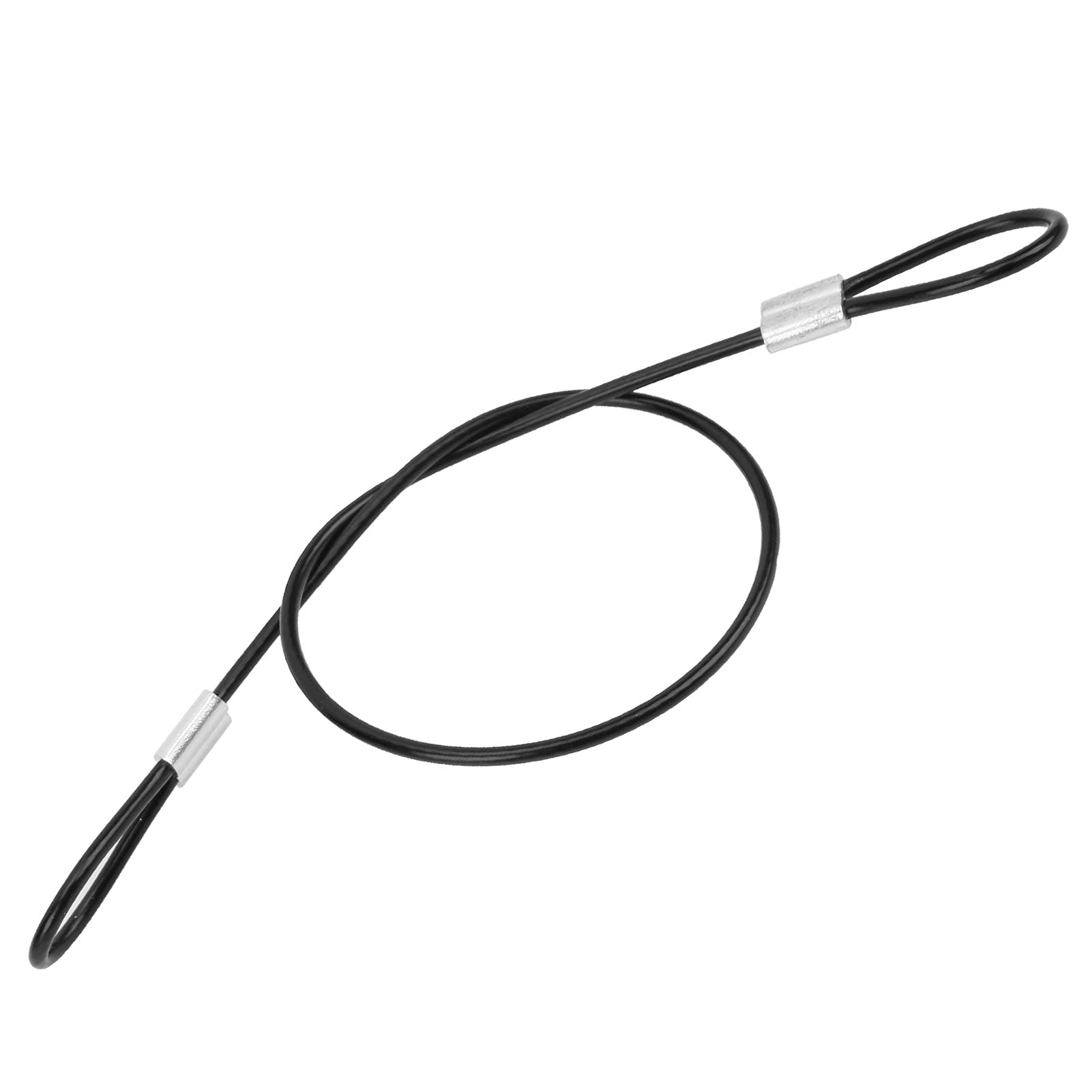 214 Stainless Steel Tether Lanyard, 30cm Camera Wrist Strap Safety Strap, Camera Anti-Lost Lanyard Strip with 1/4in Screw for GOPRO/OSMO Action, Black