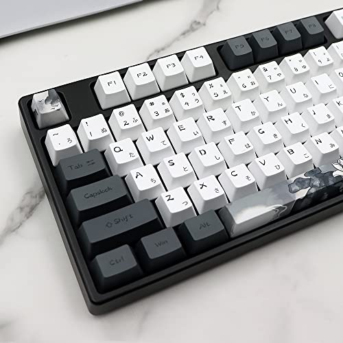Molgria Ink Lotus - Juego De 140 Teclas Personalizadas Para Teclado De Juegos, Pbt Oem Perfil, Diseño Ansi Iso Con Fuente Japonesa Para Teclado Gateron Kailh Cherry Mx 104 87 64 61 60 Molgria Ink Lotus - Juego De 140 Teclas Personalizadas Para Teclado De Juegos, Pbt Oem Perfil, Diseño Ansi Iso Con Fuente Japonesa Para Teclado Gateron Kailh Cherry Mx 104 87 64 61 60