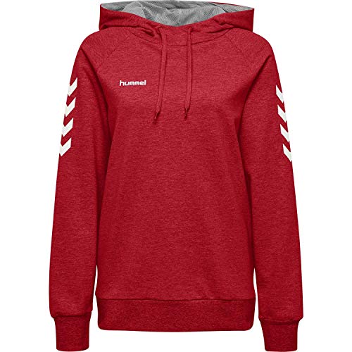 Preisvergleich Produktbild Hummel Damen Kapuzenpullover Go Cotton Hoodie Woman 203510 True Red M