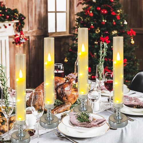 Velas eléctricas con mando para chimeneas y decoración 3